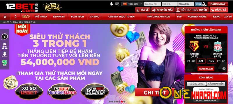 Trang chủ nhà cái 12Bet