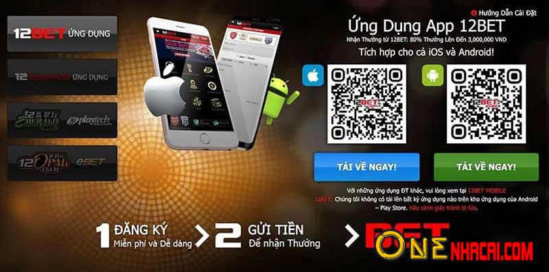 Ứng dụng app 12Bet