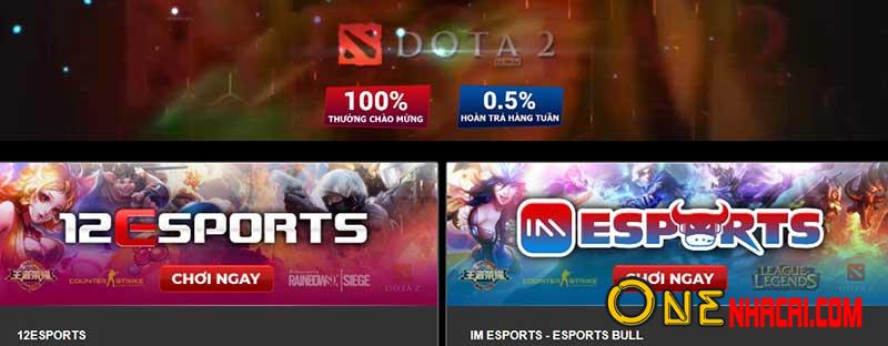 cổng cá cược esport tại 12bet