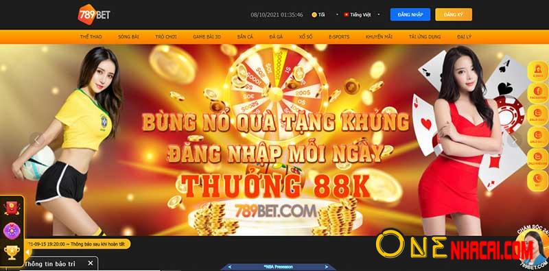 giao diện trang chủ 789bet