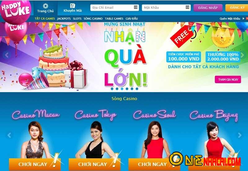 Happy Luke - Casino online quy mô lớn