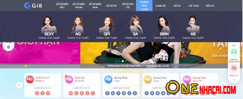 Gi8 - Nhà cái casino online trẻ