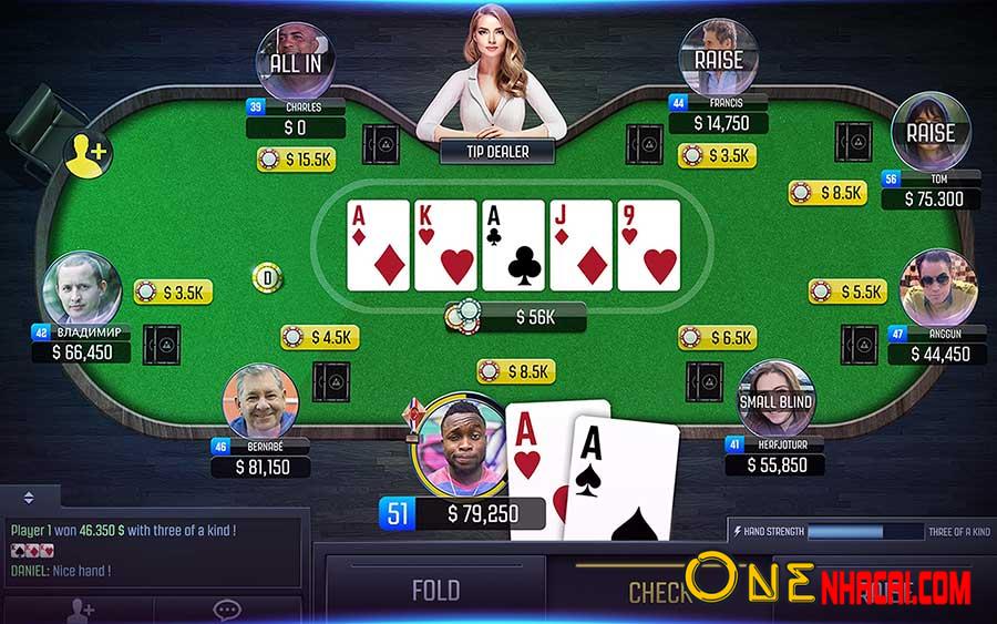 Game bài poker đổi thưởng