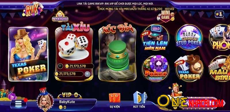 Game bài đổi thưởng tại Rikvip