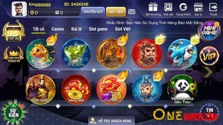 KingFun - cổng game bài đổi thưởng quốc tế