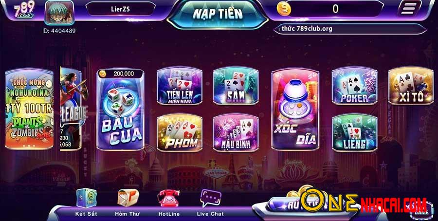 Game bài đổi thưởng tiền thật từ 789club