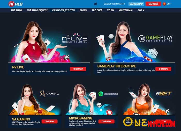 Live casino tại hl8