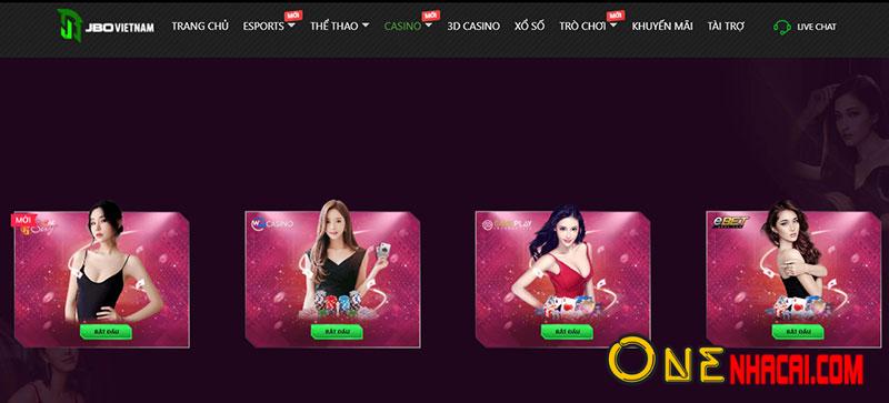 Live Casino tại JBO