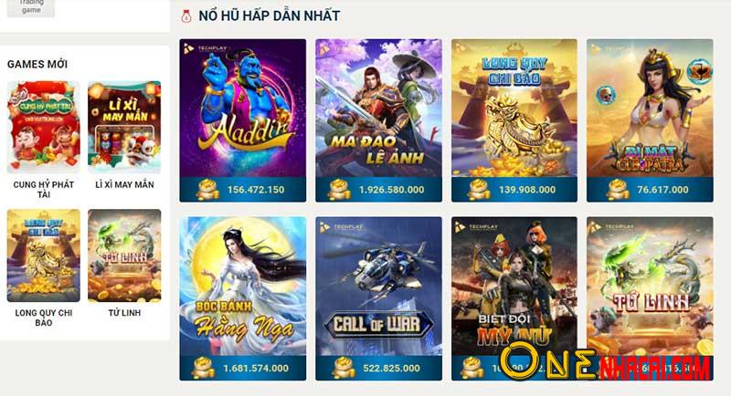 Game slot nổ hũ tại Sin88