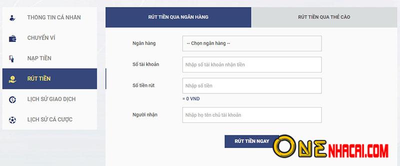 Rút tiền tại nhà cái Sky88