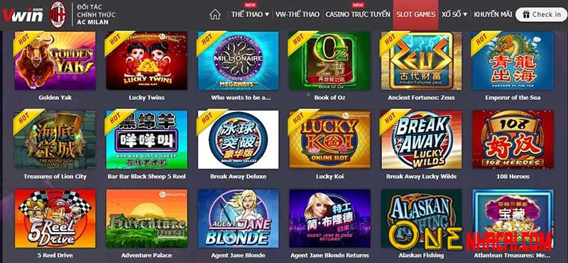 VWin- cổng game slot đổi thưởng uy tín