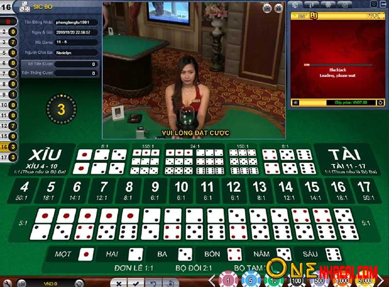 Giao diện tài xỉu online tại 188bet