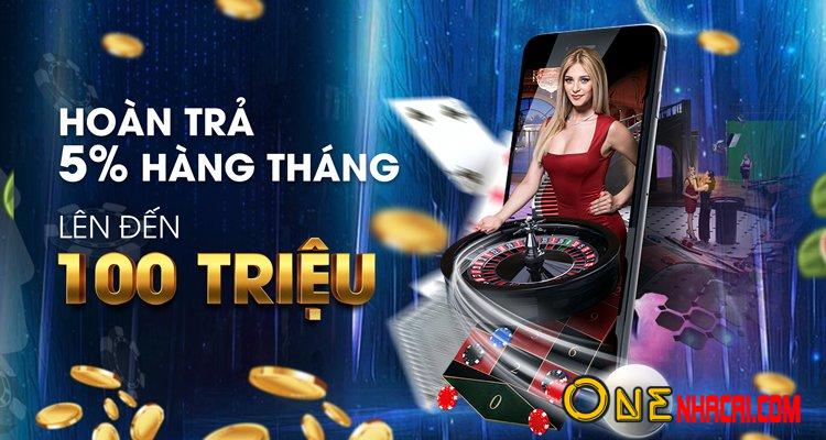 Hoàn trả 5% hàng tháng tại VN138