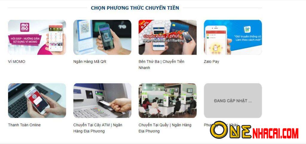 Phương thức chuyển tiền OLE777